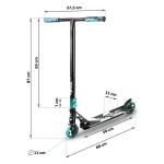 Stunt Scooter Soke XTR turquoise black