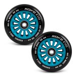 Stunt Scooter Roller 100 mm blau - 2 Stück