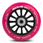 Stunt Scooter Roller 100 mm pink - 2 Stück