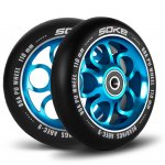 Stunt Scooter Roller 110 mm blau - 2 Stück