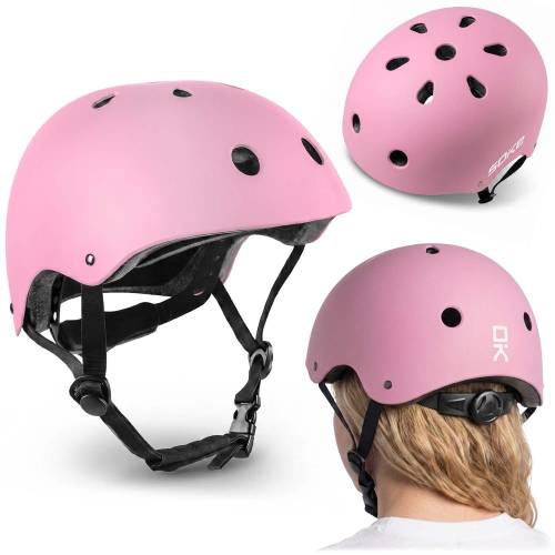 Skatehelm, Fahrradhelm Soke rosa 